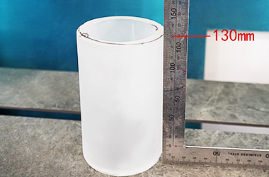 130mm quartz glass pipe cutting