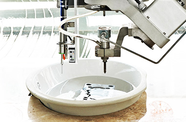 ceramic washbasin cutting (no polishing)